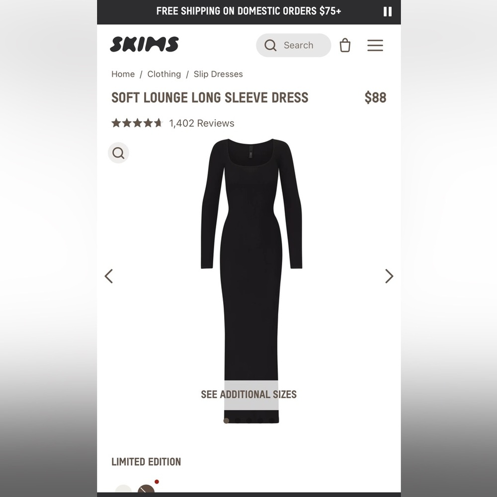 The iconic Soft Lounge dress you know and love, but now with sleeves.